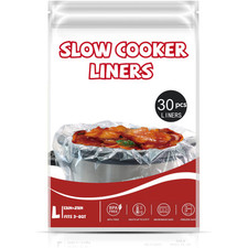 Slow Cooker Liners (30 Liners), 13″ × 21″ Crock Pot Liners Fit 3-8 Quarts, Di…