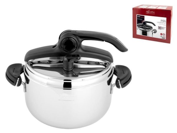 Pressure Cooker LAGOSTINA Mia Easyup in Steel 5 Liters