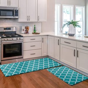 KMAT Kitchen Mat [2 PCS] Cushioned Anti-Fatigue Kitchen Rug, Waterproof Non-Slip