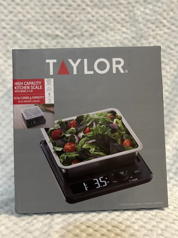 Taylor Kitchen Scale High Capacity  – Holds up to 22lb