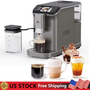 20-Bar Espresso Machine with Grinder & Automatic Milk Frother Latte Coffee Maker