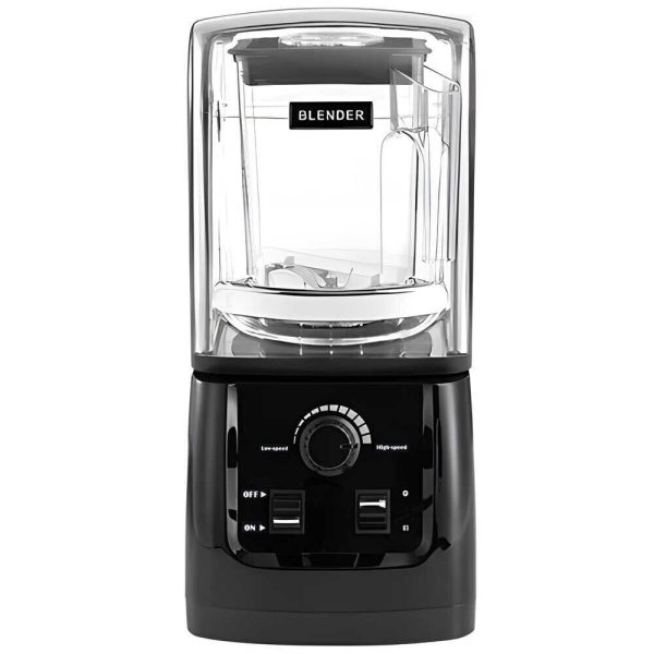 Quiet Top 48oz Commercial Blender 3.5HP with Sound Cover – 110V