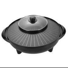 Electric Grill with Hot Pot Korean BBQ Grill SY-6616 Steam Deep Fry Rinse Roast