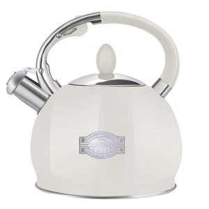 Tea Kettle for Stovetop Whistling Tea Kettles Retro Black Stainless Steel Tea…