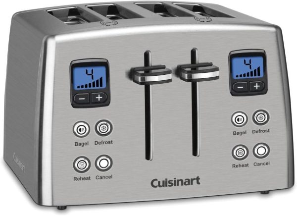 CPT-435P1 4-Slice Countdown Motorized Toaster, Stainless Steel