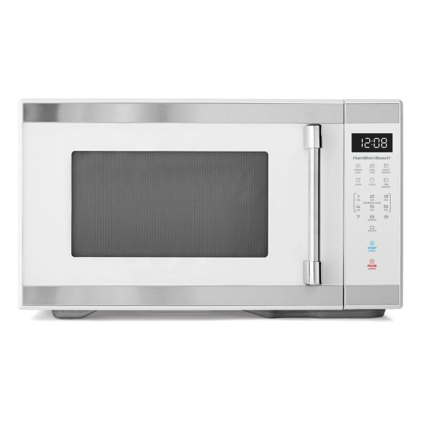 Hamilton EM0P042YJ-P0HA00 Beach 1.1 cu ft Countertop Microwave Oven in White and