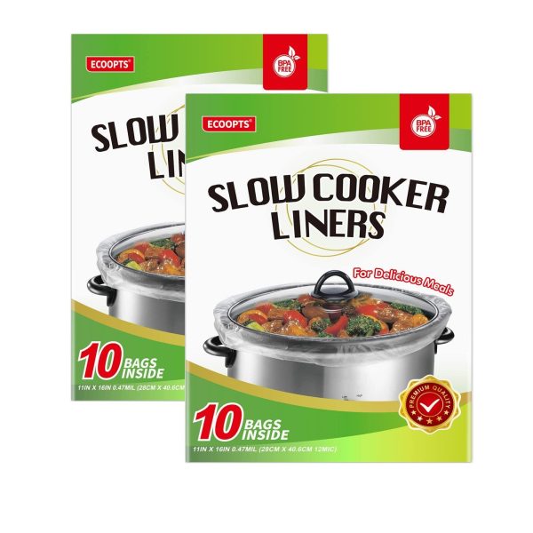 Slow Cooker Liners Disposable Cooking Bags Small Size Pot Liners Fit 1QT to 3…