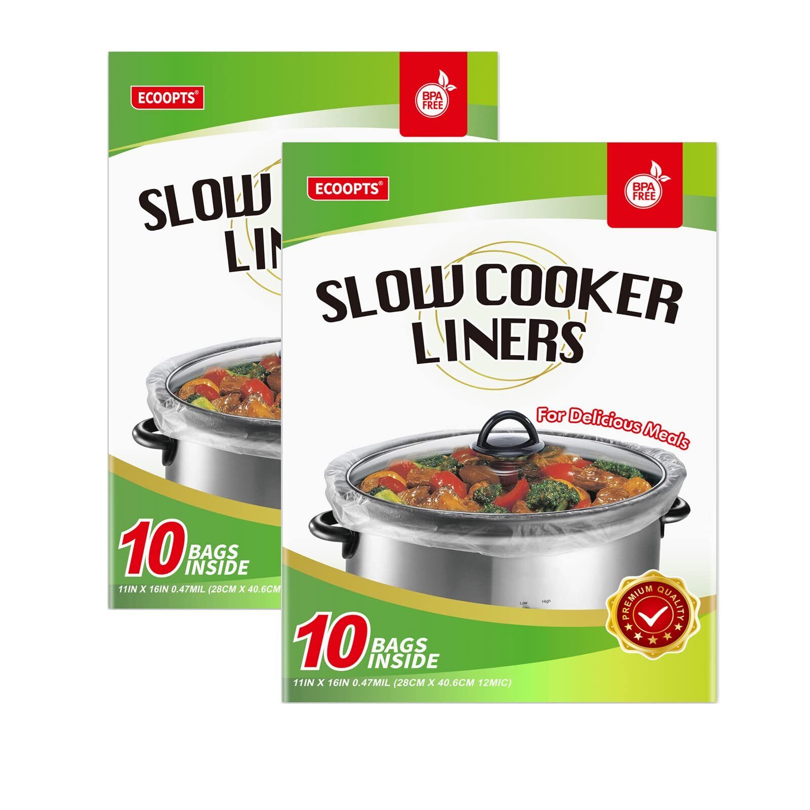 Slow Cooker Liners Disposable Cooking Bags Small Size Pot Liners Fit 1QT to 3…