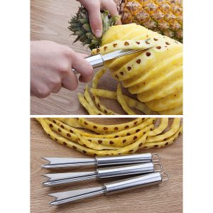 4 Pcs Knife Use to Remove Pineapple Eyes Cut Peeler Remover