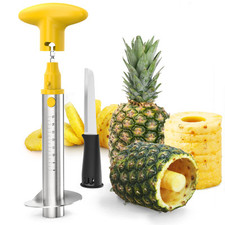 Newness Pineapple Corer with Knife, [Upgraded, Electric & Manual] Stainless S…