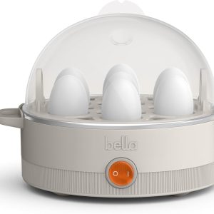 Electric Egg Cooker, 7 Eggs Capacity Tray, Single Stack, for Poached, Scrambled,