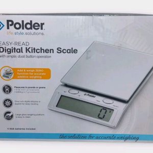 Polder Digital Kitchen Easy Read Up to 11 Pounds Capacity Battery Operated