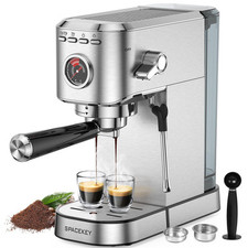 Spacekey Espresso Machine 20 Bar, Professional 1350W Espresso Maker with Milk…