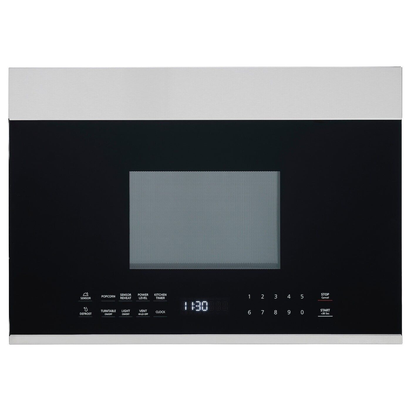 Sleek Stainless Steel Built-in Microwave, 30″