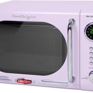 Retro Compact Countertop Microwave Oven, 0.7 Cu. Ft, Lavender