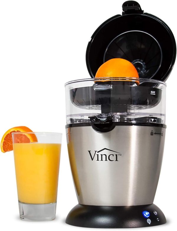 Vinci Hands Free Electric Citrus Juicer, 1-Button Juicer Machine,Easy to Clean