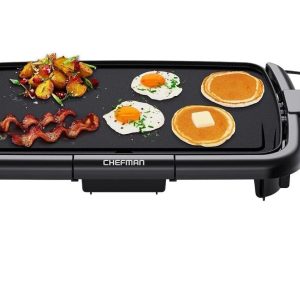 Chefman Electric Griddle W/ Removable Temp. Control, Immersible Flat Top 10x16in