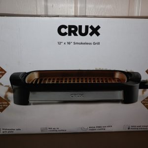 NEW Crux 12 x 16 Smokeless Indoor Non-Stick Electric Grill