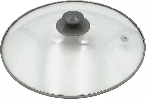 EFP Lid for Rival Crock Pot Round 5 Qt 6 Qt w/ Vent Therm Hole 3060-W, SCR-507