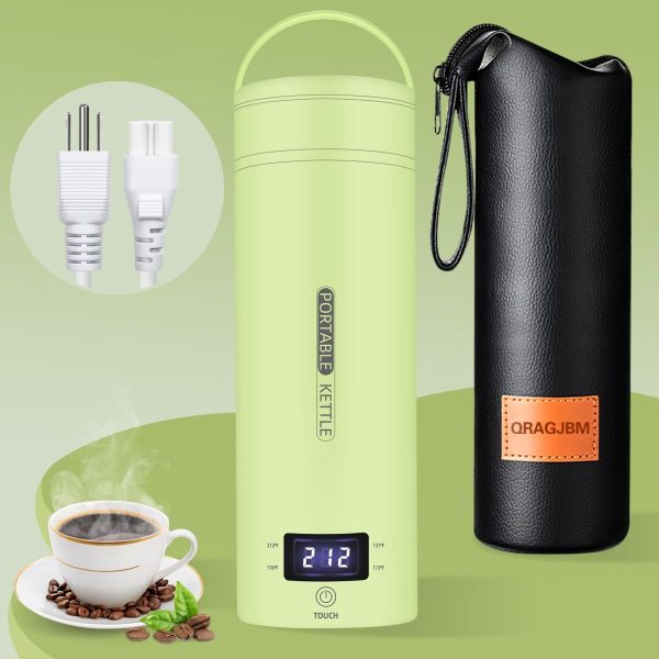 Travel Electric Kettle Portable Small Mini Tea Coffee Kettle Water Boiler, Wa…