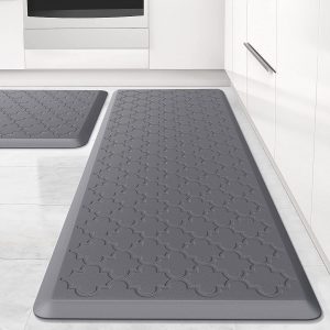 Kitchen Mat [2 PCS] Cushioned Anti-Fatigue Floor Mat, Waterproof Non-Skid Ergono