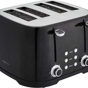 4 Slice Toaster, With 6 Browning Settings,Removable Easy-to-Clean Crumb Tray