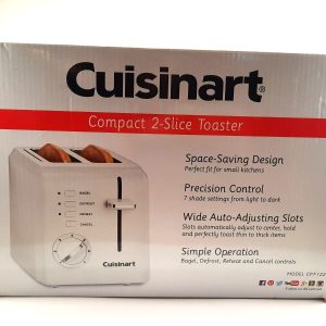 Cuisinart Compact 2-Slice Toaster, White NIB