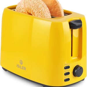 2 Slice Toaster|1.3 Inches Wide Slot Bagel Toaster with 7 Shade Settings and Dou