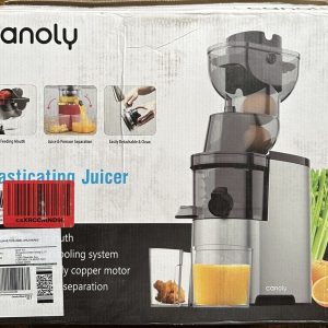 Canoly Masticating Juicer Machine Slow Cold Press Juicer NEW OPEN BOX