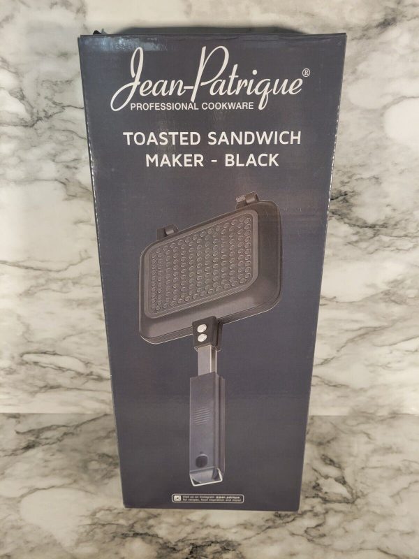 Jean Patrique Professional Cookware Toasted Sandwich Maker Black New