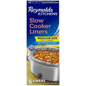 Reynolds Kitchens Slow Cooker Liners Regular Fits 3-8 Quarts 6 Count