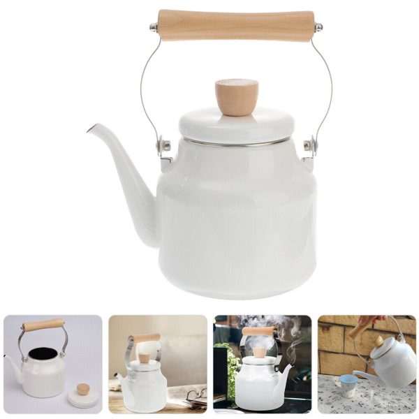 Thickened Enamel Whistle Kettle Tea Kettles Jugs Pots