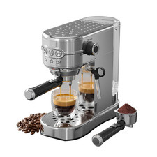 20Bar Espresso Machine – Coffee Maker with Foaming Steam Wand: 1450W Compact …