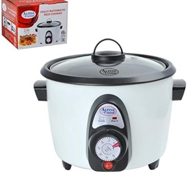 Alpine Cuisine 15 Cup (Cooked) Non-Stick Rice & Grain Cooker, Steamer, Warmer