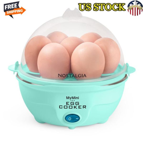 One Touch Egg Cooker 7 Hole Breakfast Maker Apartment Kitchens Steam Vegetables