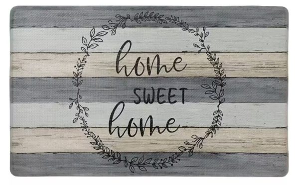 Home Sweet Home Kitchen Mat – Memory Foam, Anti-Fatique, Non-Slip, Easy Care