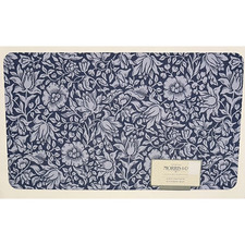 William MORRIS & CO Anti Fatigue Kitchen Mat 20”x36” Floral NWT Blue Light Blue