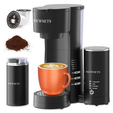 Single Serve Coffee Maker for K Cups and Ground Coffee, 4 in 1 Coffee Machine…