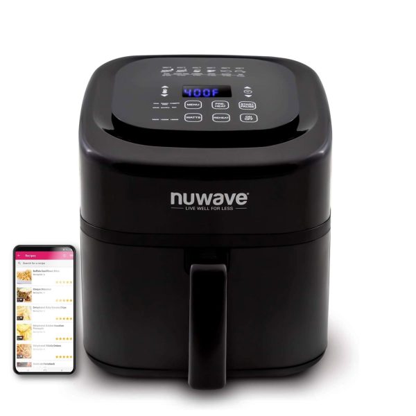 6-quart Brio Healthy Digital Air Fryer with -Touch Digital Controls, 6 Preset…