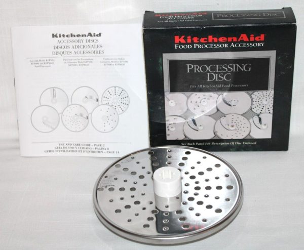 KITCHEN AID Food KFPPS Processor  Parmesan/ice Grating Disc Unused In Box #16