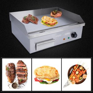 3000W 22″ Commercial Electric Countertop Griddle Flat Top Grill Hot Plate BBQ