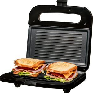 Electric Panini Press Grill with Nonstick Plates, LED Indicator Lights, Thermost