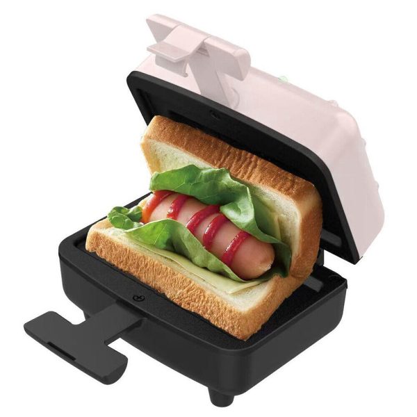 Breakfast Sandwich Maker Compact Electric Sandwich Maker with Non-Stick W6M0