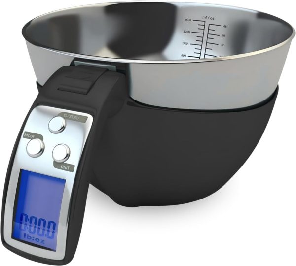 Digital Kitchen Food Scale With Bowl And Measuring Cup – Food Scale With 0….