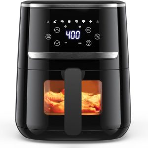 Freidora De Aire En Oferta Grande 5 Qt Para Pollo Papas Carnes Pantalla Táctil