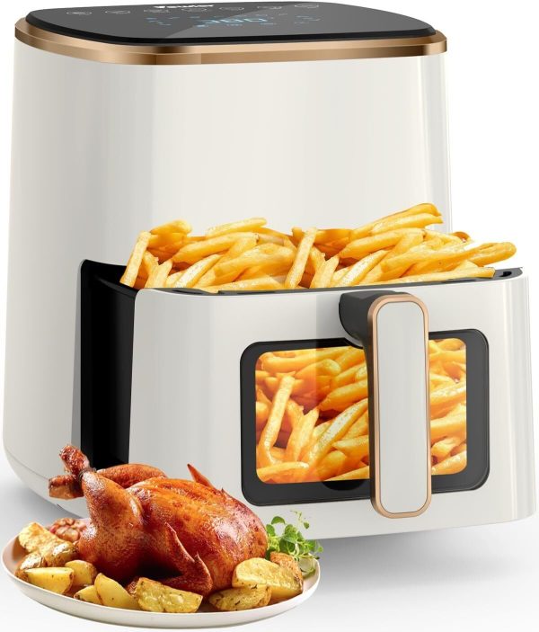 7 Custom Presets Large Air Fryer 5.3Qt with Viewing Window Digital Touchscreen