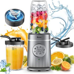 VEWIOR Smoothie Blender, 1500W Personal Blender for Shakes and Smoothies with 32