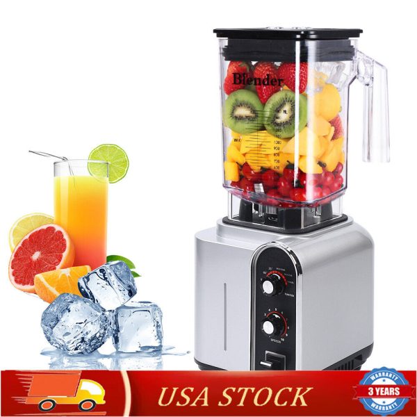 Heavy Duty Commercial Blender Mixer Power Smoothie Juicer Shakes Maker 2200W