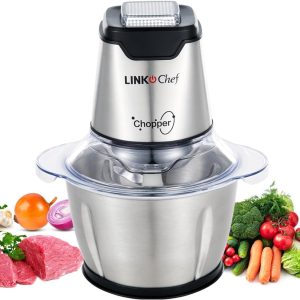 5 Cup Food Chopper Meat Grinder – Blend Puree Mix and Mince 250W Stainless Steel