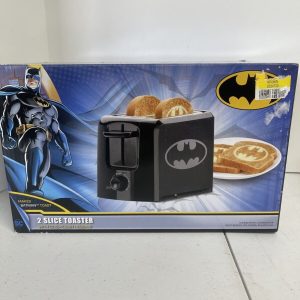 RARE DC COMICS BATMAN Toaster in Black Makes Batman-Stamped Toast . New Open Box